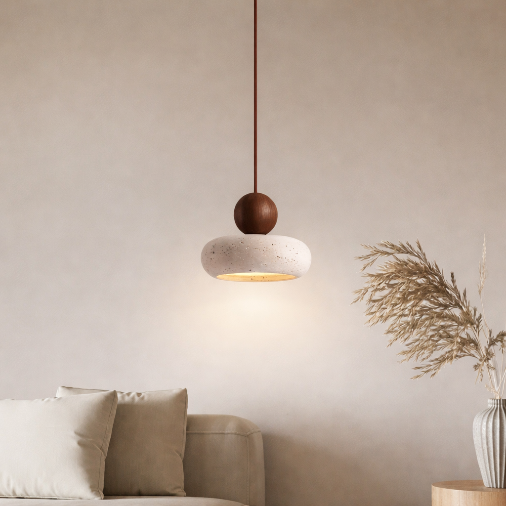 Vintage Agate Pendant Light