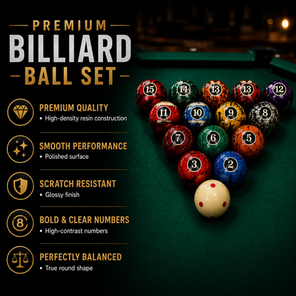 Professional Resin Billiard Balls Set