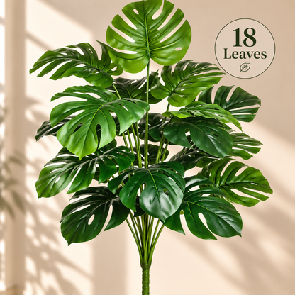 Lifelike Artificial Monstera Plant