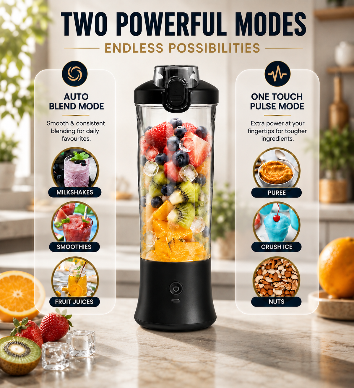 Portable Electric Smoothie Blender