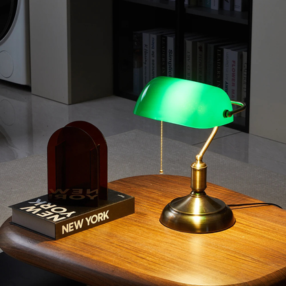 Modern Bank Desk Lamp with Pull Switch