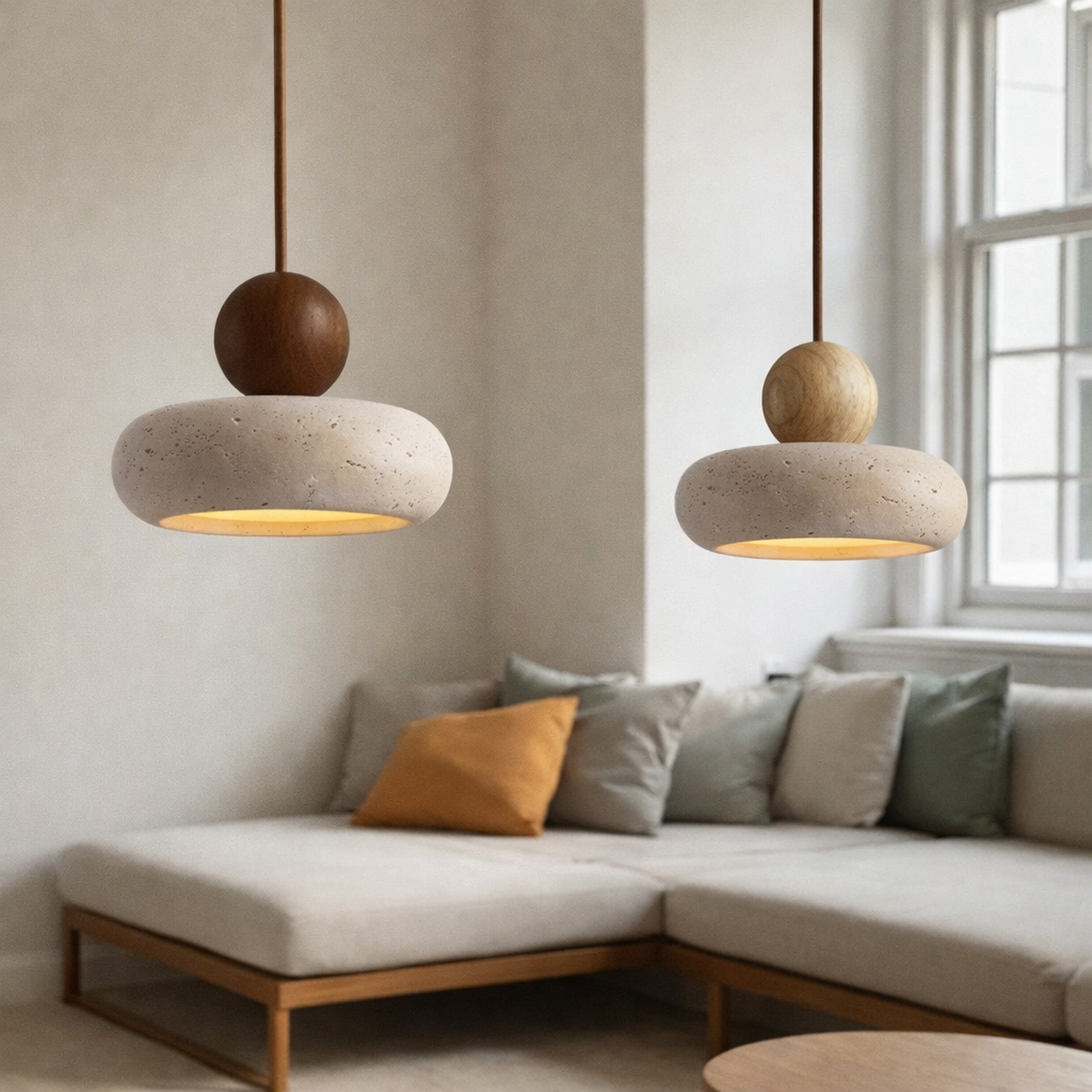 Vintage Agate Pendant Light