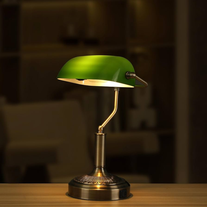 Modern Bank Desk Lamp with Pull Switch