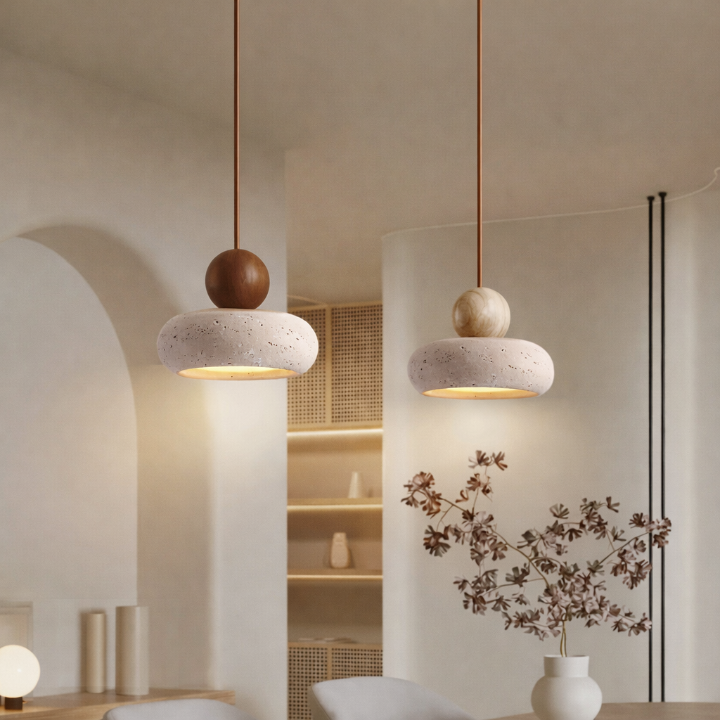 Vintage Agate Pendant Light