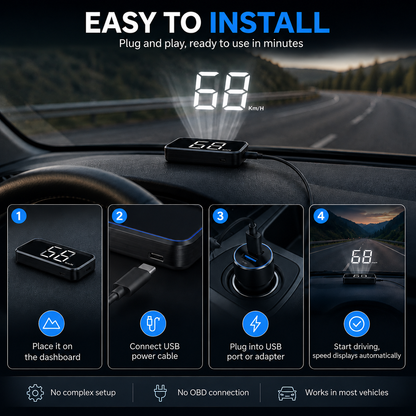 GPS Head Up Display Speedometer