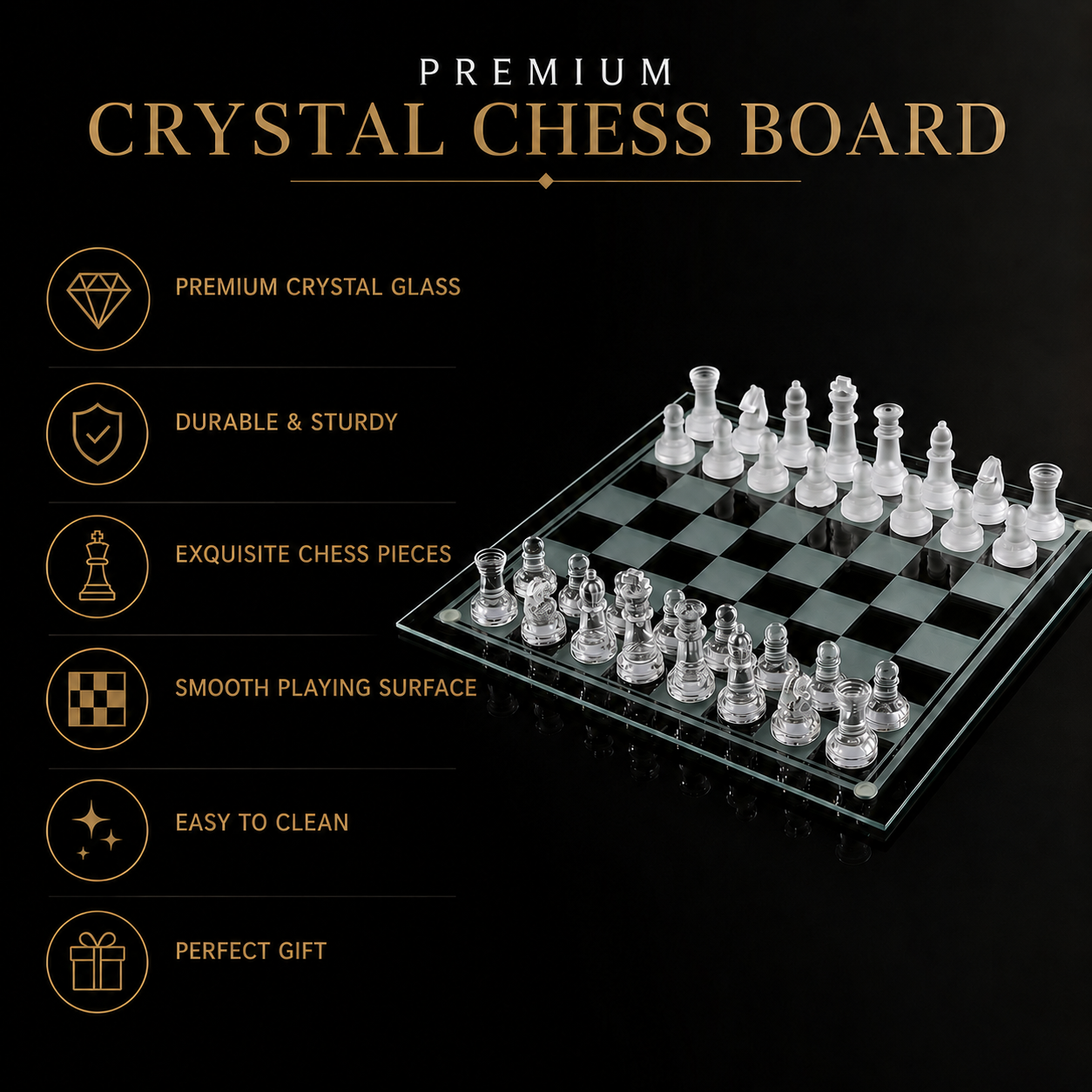 Luxury Decorative Crystal Chess Set