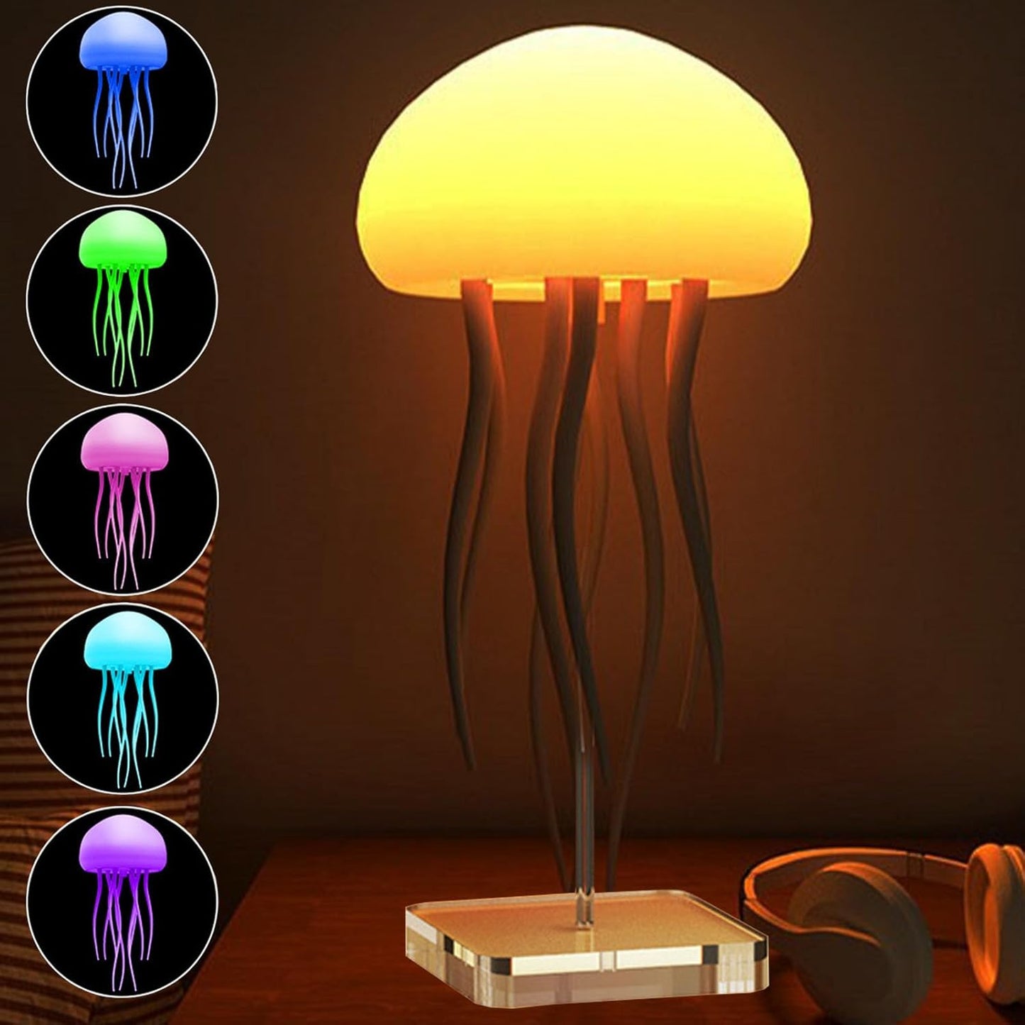 Bionic Jellyfish Lamp with Voice Control