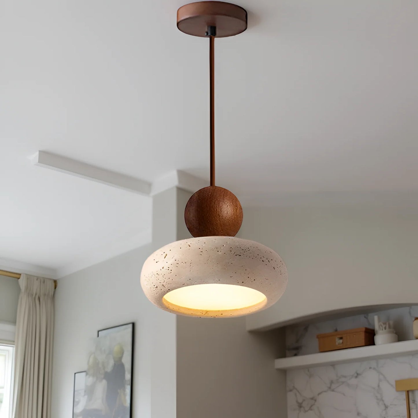 Vintage Agate Pendant Light