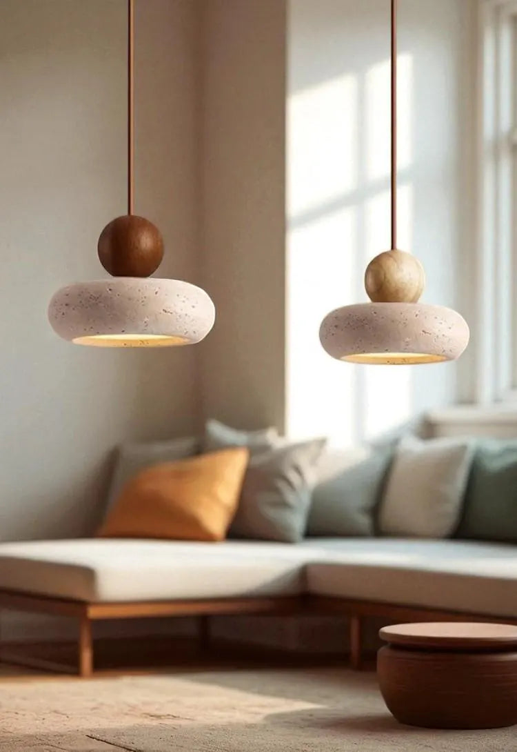 Vintage Agate Pendant Light